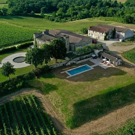 Château 14e Siècle Vue Panoramique Sur Les Vignes Villa Le Tourne